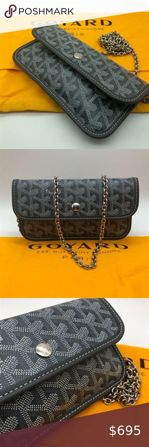 goyard wallet on a chain